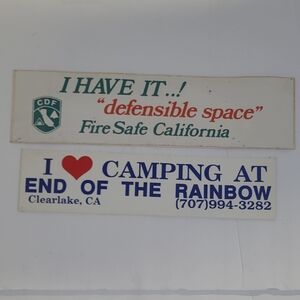 Vintage California Bumper Stickers